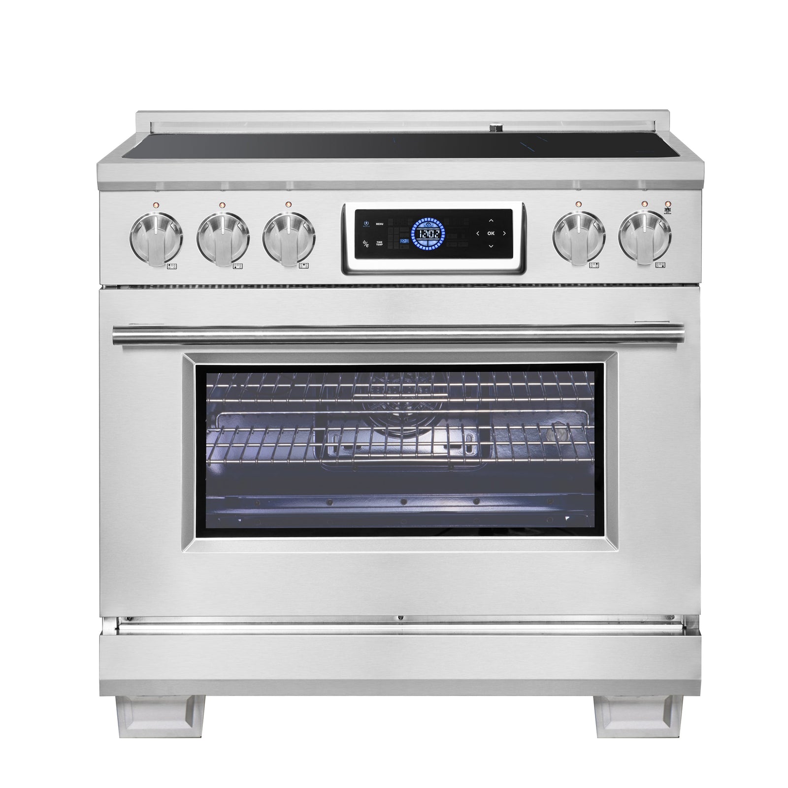 Forno Maximus 36 Inch Induction Range with Air Fryer - FFSIN0968-36