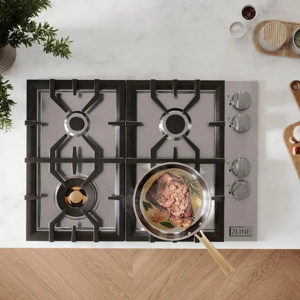 ZLINE 30-inch cooktop in stainless steel RC-BR-30, view 2