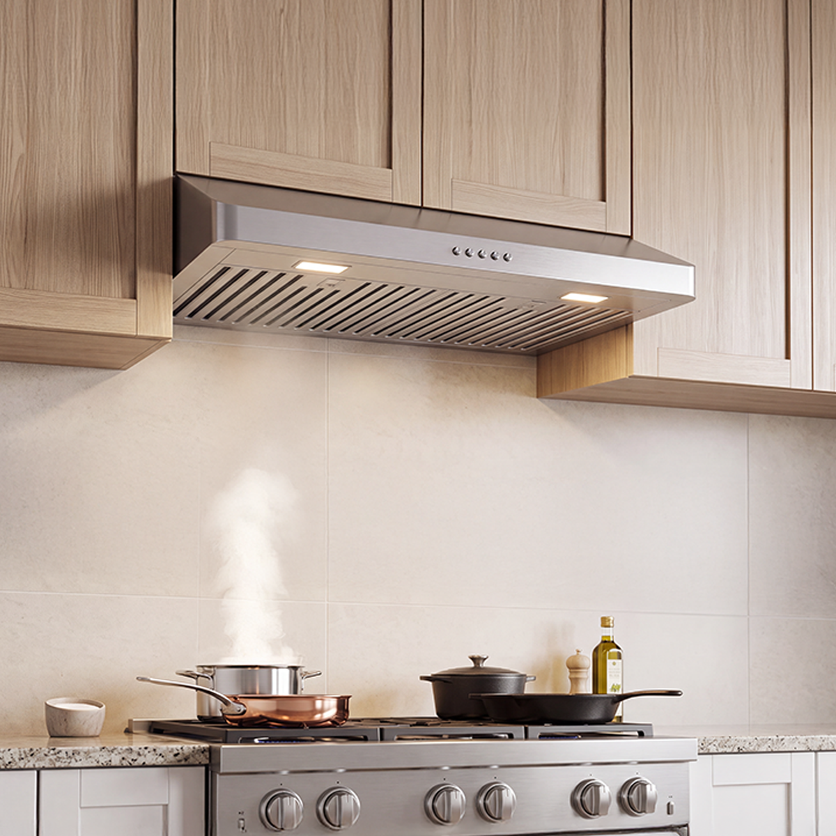 Victory 30-Inch 600 CFM Under Cabinet Range Hood in Stainless Steel