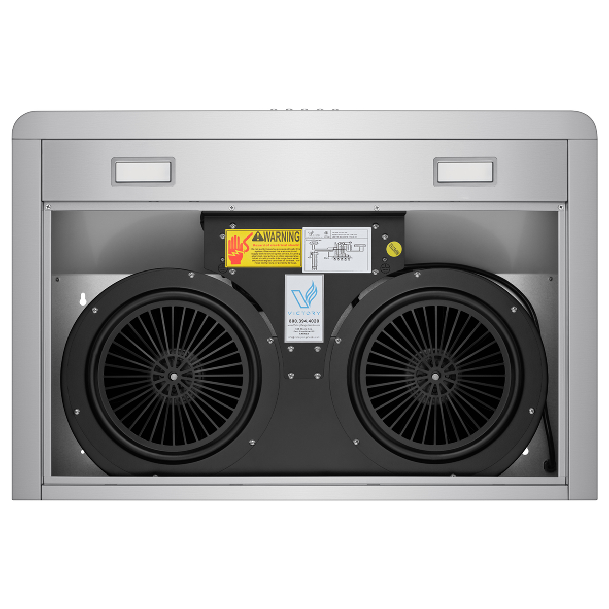 Victory 30-Inch 600 CFM Under Cabinet Range Hood in Stainless Steel