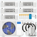 MRCOOL DIY 5th Gen Multi-Zone 5-Zone 36,000 BTU 23 SEER2 (6K + 6K + 9K + 9K + 9K) Ductless Mini-Split Air Conditioner and Heat Pump with Ceiling Cassettes