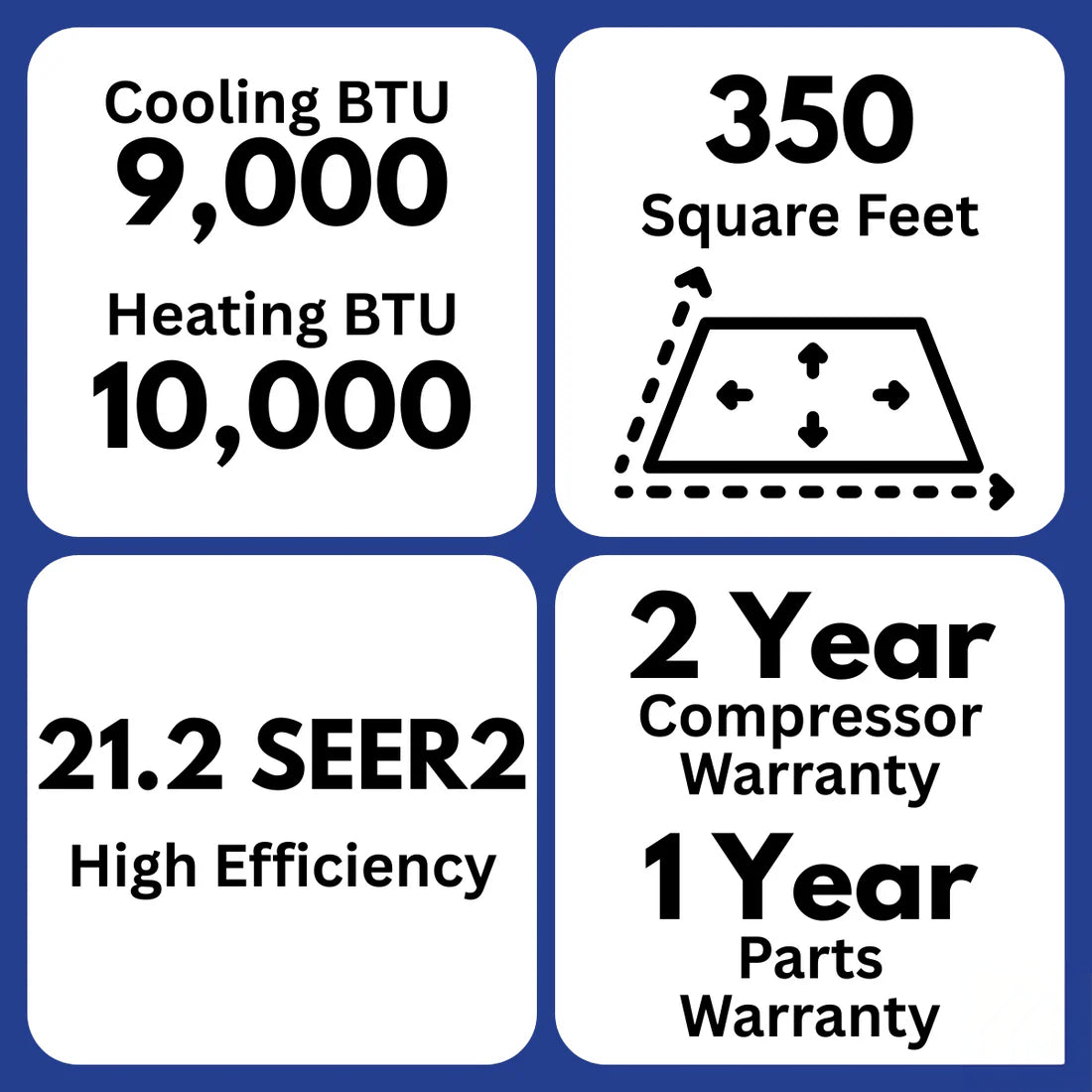 MRCOOL Advantage 5G 9,000 BTU 21.2 SEER2 Ductless Mini Split Air Conditioner and Heat Pump - 230V