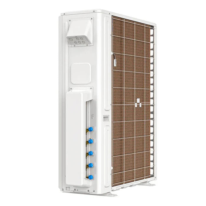 MRCOOL DIY Multi Zone 5th Gen 55K BTU Three Zone Ductless Mini Split with Ceiling Cassettes 12K + 12K + 18K Condenser Back