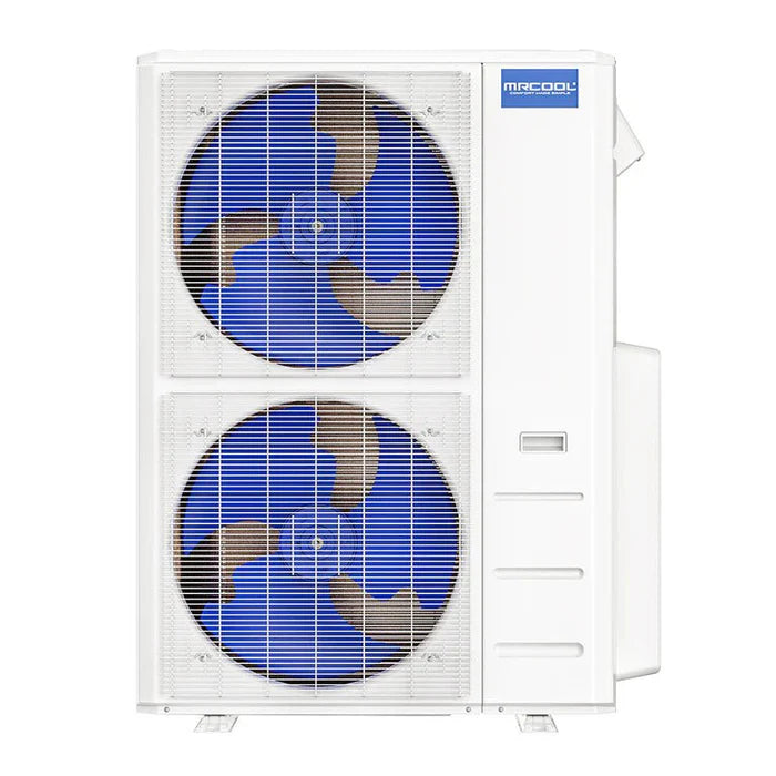 MRCOOL DIY Multi Zone 5th Gen 55K BTU Three Zone Ductless Mini Split with Ceiling Cassettes 12K + 12K + 18K Condenser Front