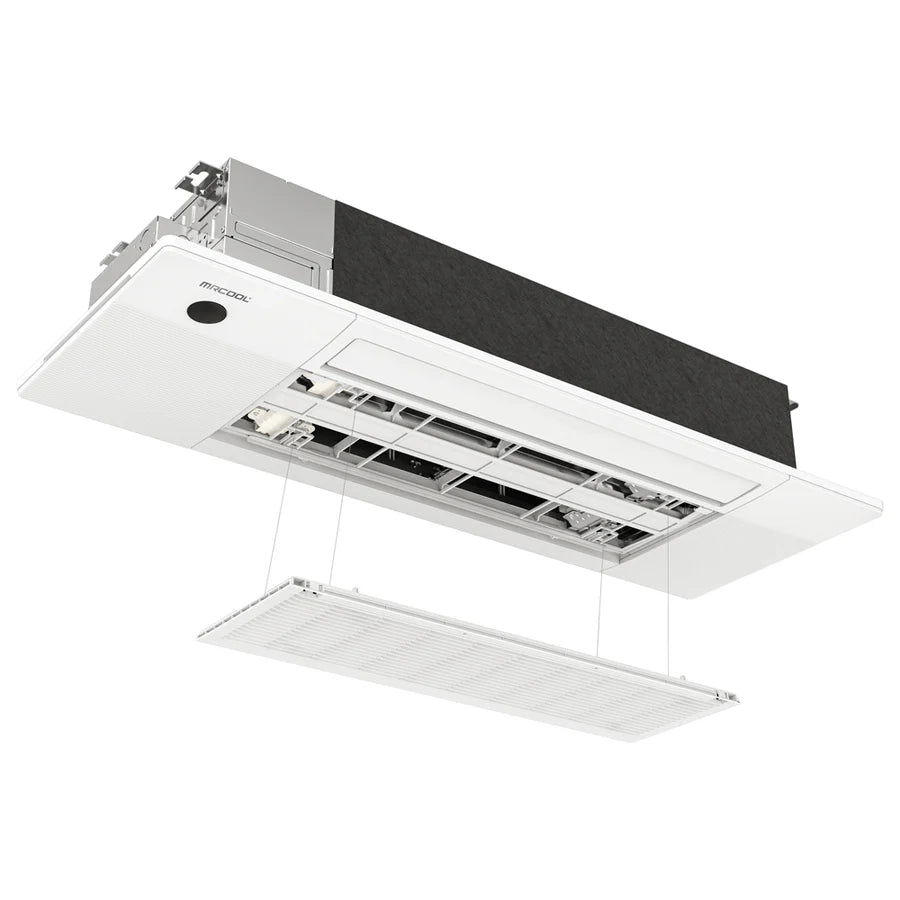 MRCOOL DIY 5th Gen Multi-Zone 2-Zone 18,000 BTU 24 SEER2 (6K + 12K) Ductless Mini-Split Air Conditioner and Heat Pump with Ceiling Cassettes