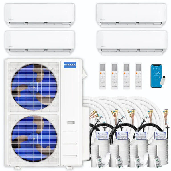 MRCOOL DIY 5th Gen Multi-Zone 4-Zone 55,000 BTU 22 SEER2 (6K + 9K + 9K + 9K) Ductless Mini-Split Air Conditioner and Heat Pump