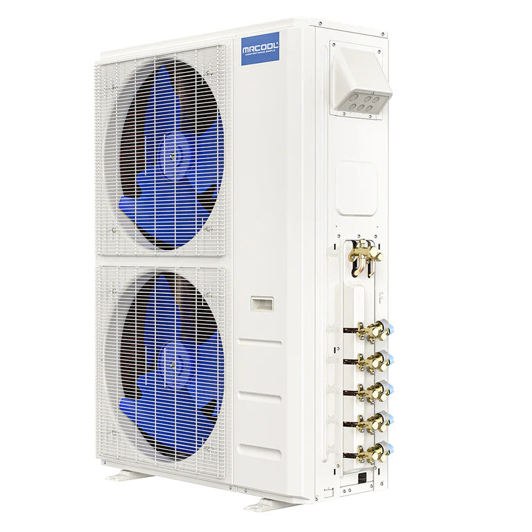 MRCOOL DIY 4th Gen Multi-Zone 5-Zone 48,000 BTU 21 SEER (9K + 9K + 9K + 9K + 9K) Ductless Mini-Split Air Conditioner and Heat Pump Condenser Ports