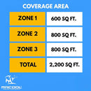 MRCOOL DIY 5th Gen Multi-Zone 3-Zone 48,000 BTU 22 SEER2 (12K + 18K + 18K) Ductless Mini-Split Air Conditioner and Heat Pump with Ceiling Cassettes