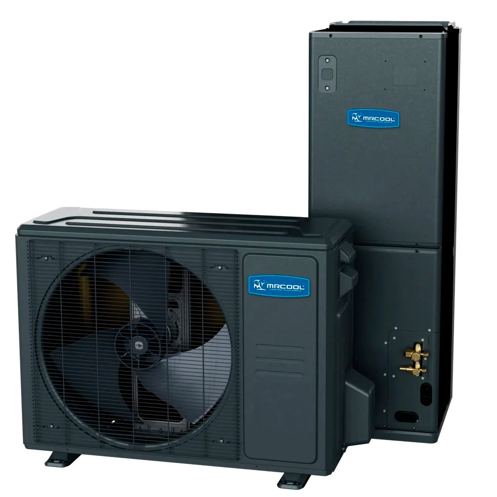 MRCOOL Universal central heat pump condenser and air handler