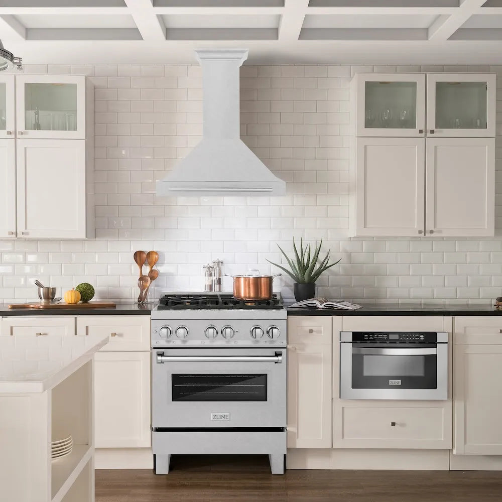 ZLINE 30-inch range hood in satin stainless steel KB4SNX-30, view 2