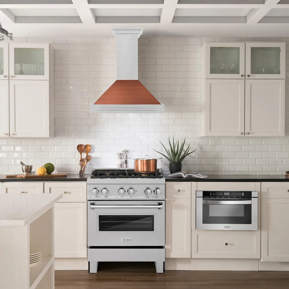 ZLINE 30-inch range hood in satin stainless steel KB4SNX-C-30, view 2