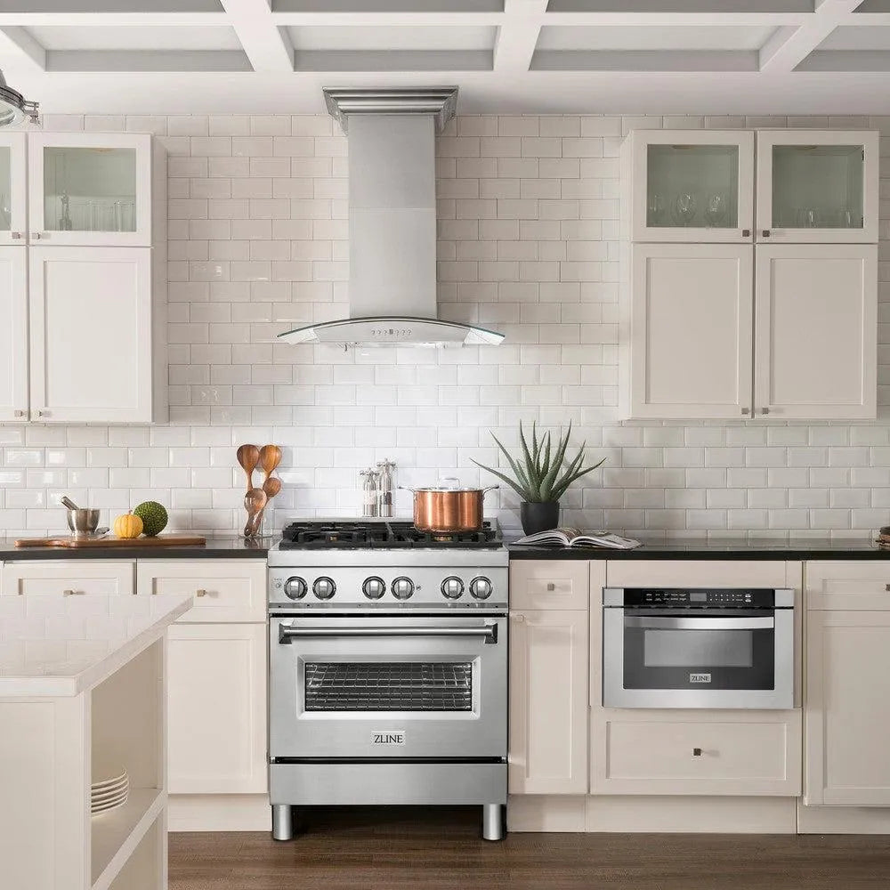 ZLINE Legacy 30-inch range in stainless steel RA-BR-30, view 2