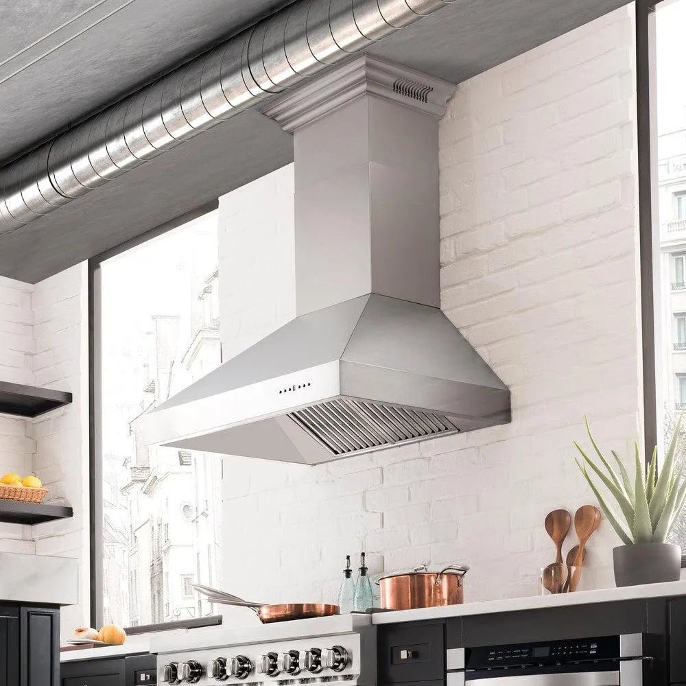 ZLINE CrownSound 36-inch range hood in stainless steel 697CRN-BT-36, view 2
