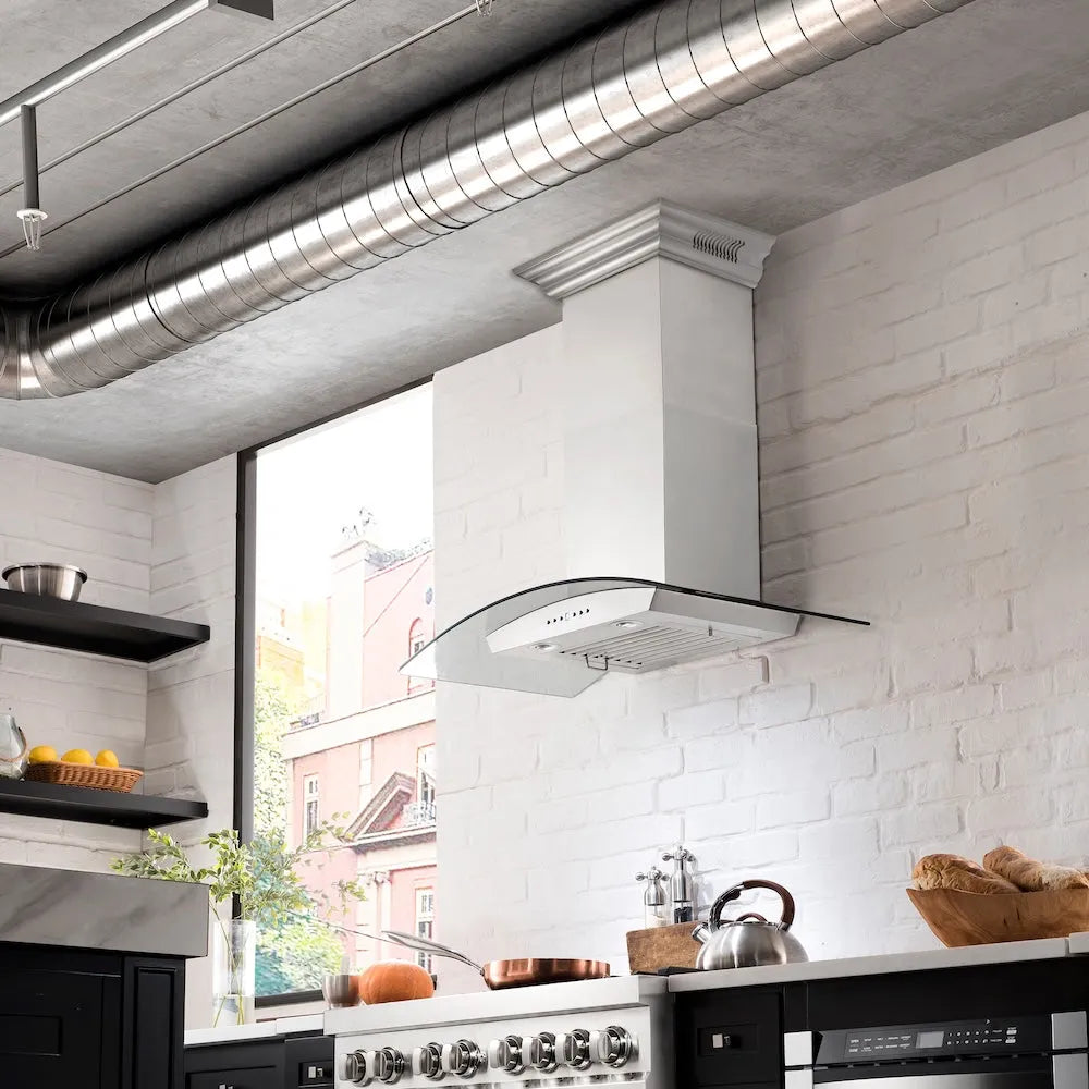 ZLINE CrownSound 30-inch range hood in stainless steel KZCRN-BT-30, view 5