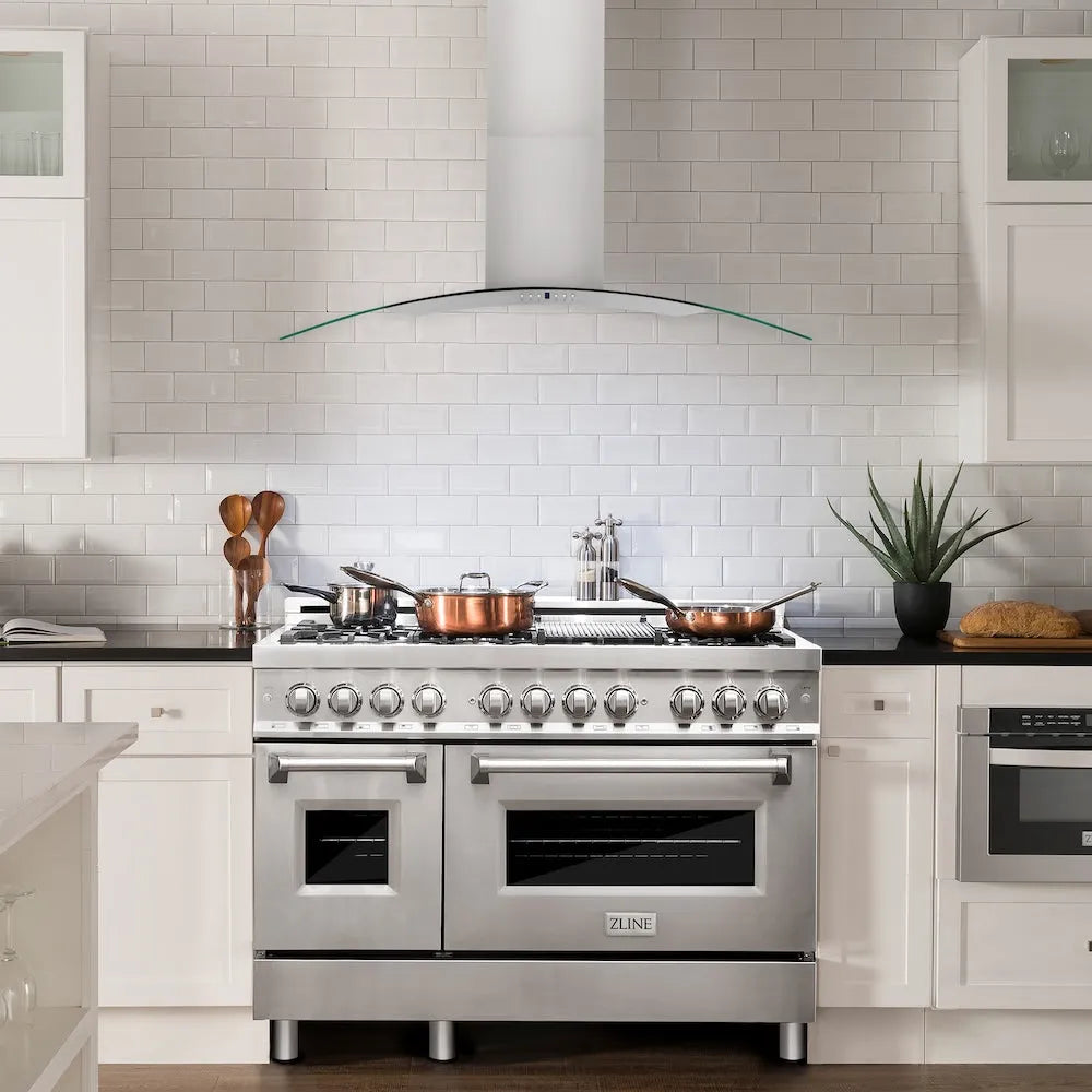 ZLINE Convertible Vent 48-inch range hood in stainless steel KN4-48, view 2