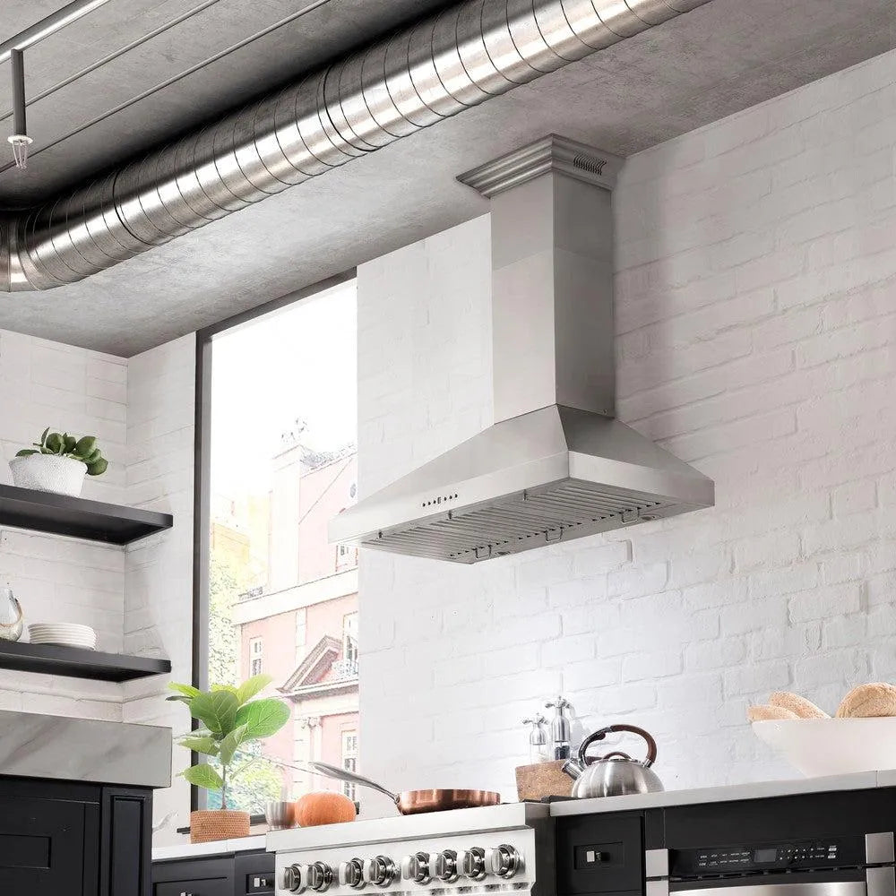 ZLINE CrownSound 42-inch range hood in stainless steel KL3CRN-BT-42, view 2