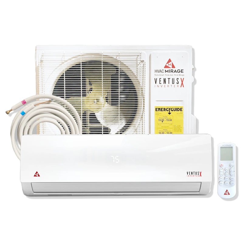 Mirage Ventus X 12,000 BTU 19.5 SEER Ductless Mini Split Air Conditioner and Heat Pump