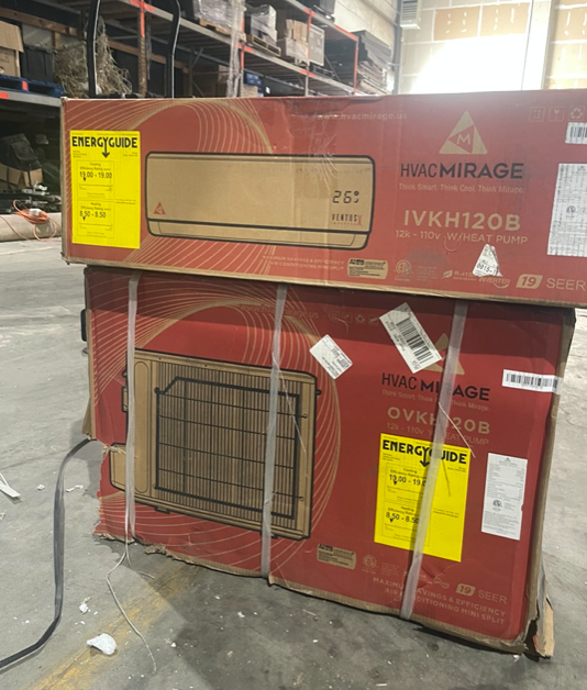 Grade A - Mirage Ventus 12K BTU Mini Split System (S&D)