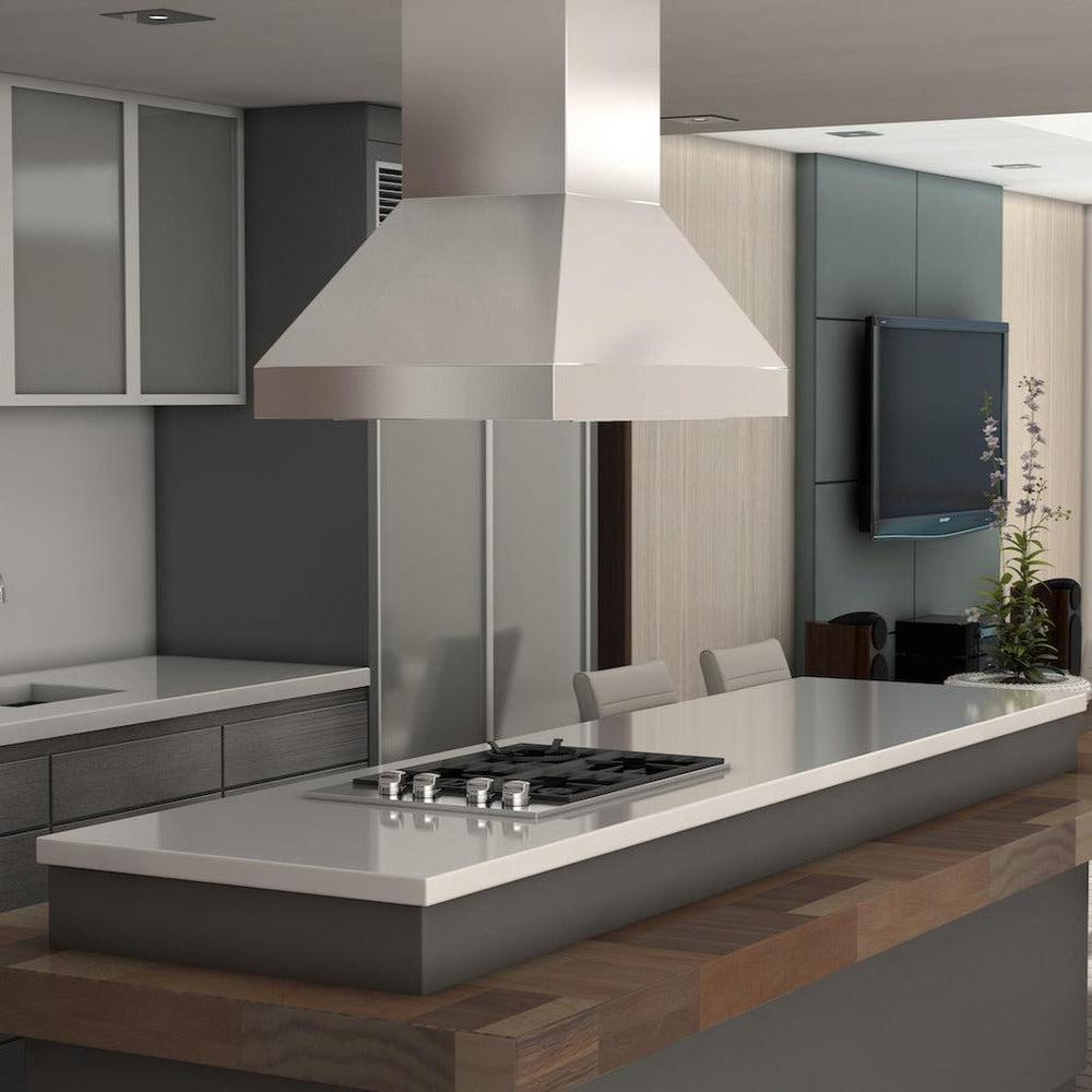 ZLINE 30-inch range hood in stainless steel 597I-30, from above