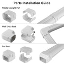 TOSOT Decorative PVC Line Cover Kit for Mini-Split AC