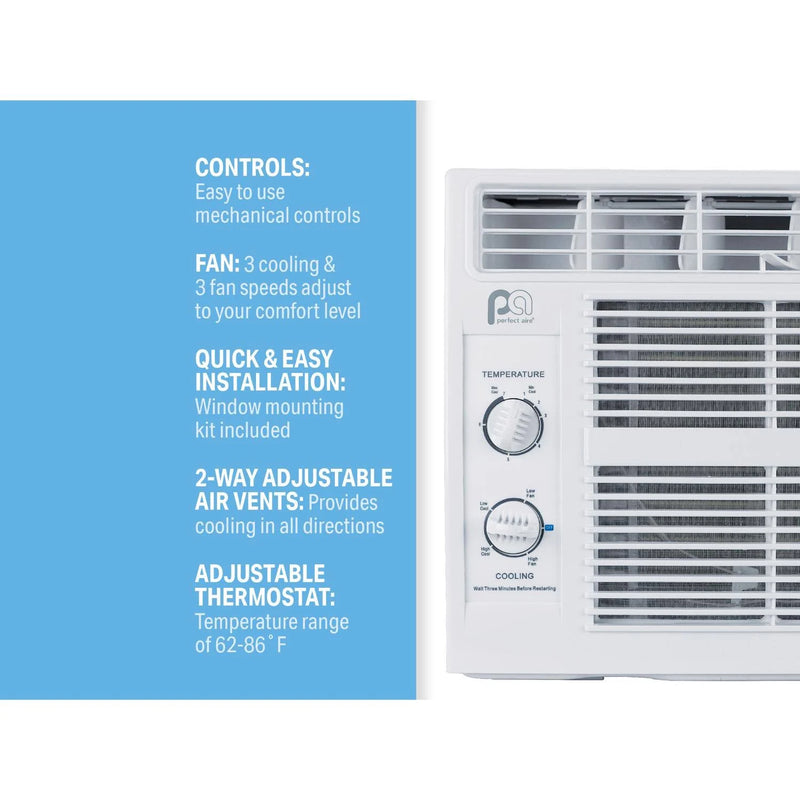 Perfect Aire 5,000 BTU Window Air Conditioner Features