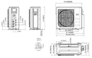 Senville AURA 18,000 BTU Multi-Zone Mini Split Condenser 230V, SENA-18HF-MOA