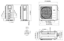 Senville AURA 28,000 BTU Multi-Zone Mini Split Condenser 230V, SENA-28HF-MOA