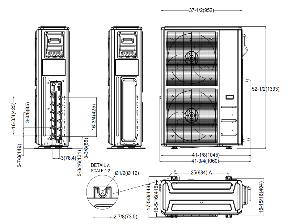 Senville AURA 48,000 BTU Multi-Zone Mini Split Condenser 230V, SENA-48HF-MOA