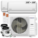 Pioneer 36,000 BTU (18K+18K) 3-Ton Quantum Ultra 22.5 SEER2 Energy-Star 2 Zone Heat Pump - 230V