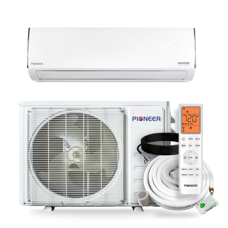 Pioneer® Diamante Essenza™ 35,000 BTU 17 SEER2 230V High-Wall Ductless Mini-Split Air Conditioner Inverter Heat Pump with 16 Ft. Kit