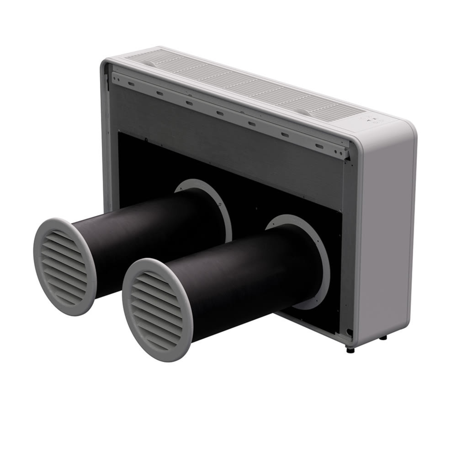 Pioneer 12,000 BTU Console Inverter Heat Pump, Through-the-Wall Monoblock Unit with No Outdoor Condenser, 230V