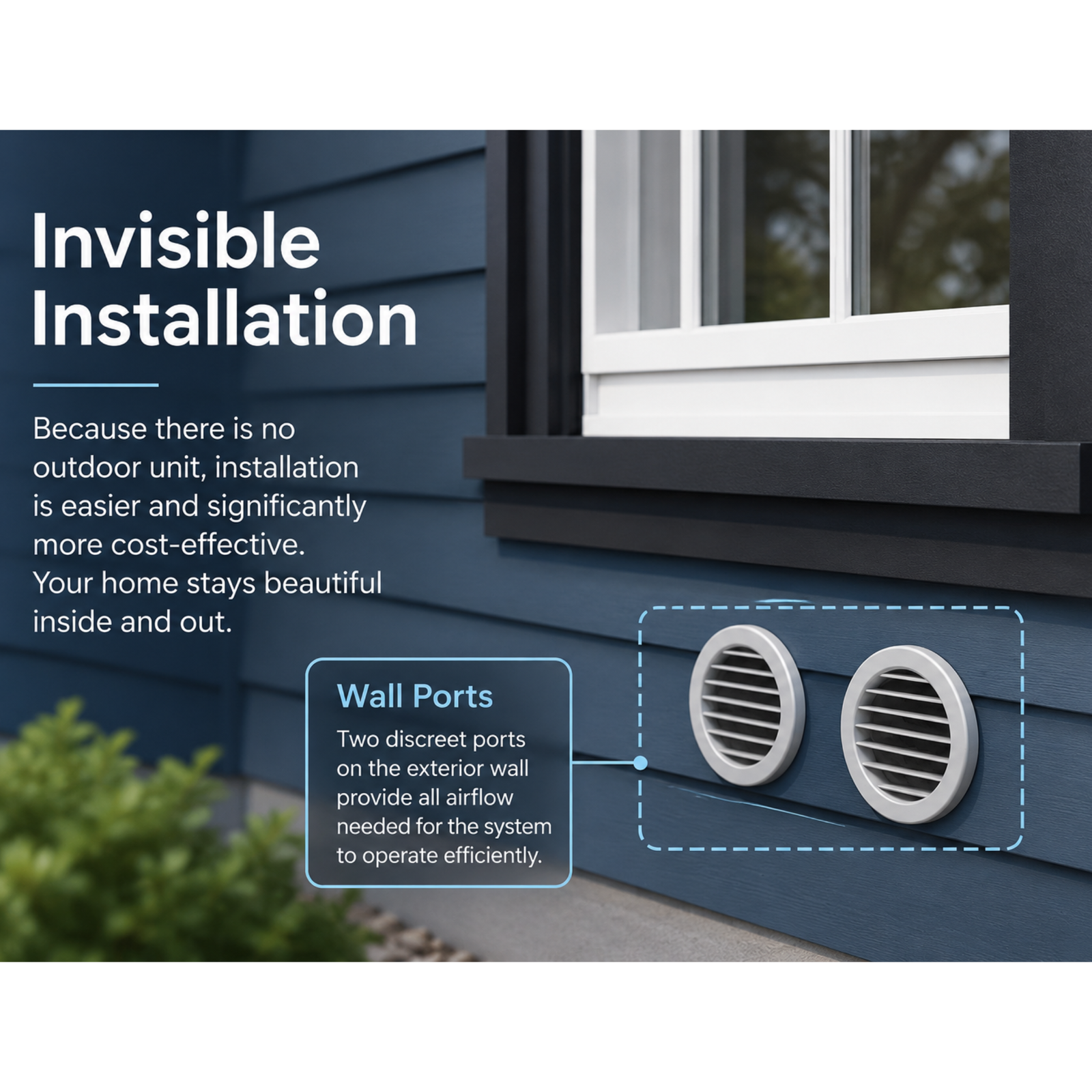 Pioneer 12,000 BTU Console Inverter Heat Pump, Through-the-Wall Monoblock Unit with No Outdoor Condenser, 230V