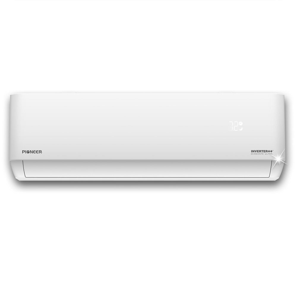 Pioneer® Multi Zone 24,000 BTU Diamante Ultra Indoor Section Ductless Mini-Split Wi-Fi Inverter++ Air Conditioner Heat Pump 230V