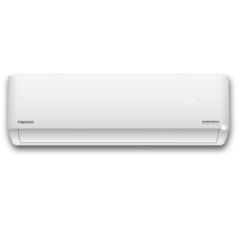 Pioneer® Multi Zone 12,000 BTU Diamante Ultra Indoor Section Ductless Mini-Split Wi-Fi Inverter++ Air Conditioner Heat Pump 230V