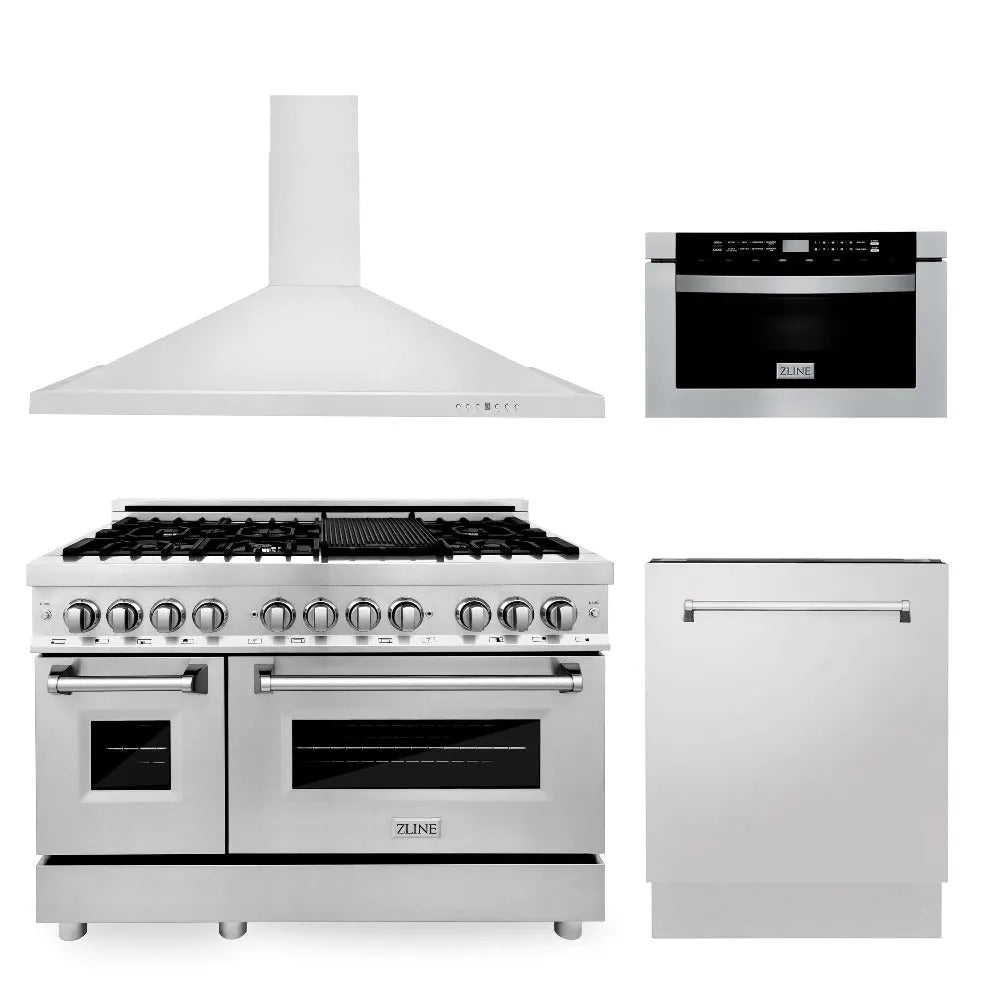 ZLINE 48-inch kitchen package 4KP-RARH48-MWDWV