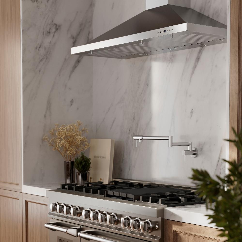 ZLINE Convertible Vent 48-inch range hood in stainless steel KBCRN-48, view 7