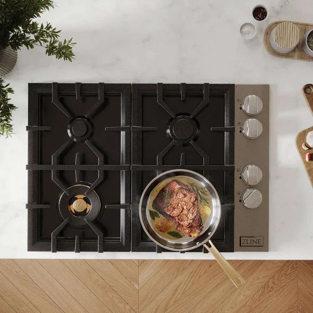 ZLINE 30-inch cooktop in stainless steel RC-BR-30-PBT, view 2