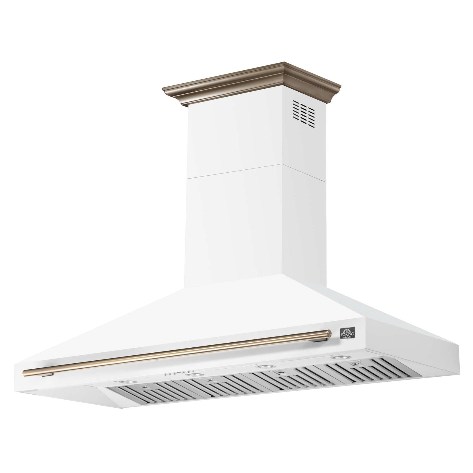 Forno Aria 60 Inch Wall-Mounted Range Hood in White - FRHWM5095-60WHT