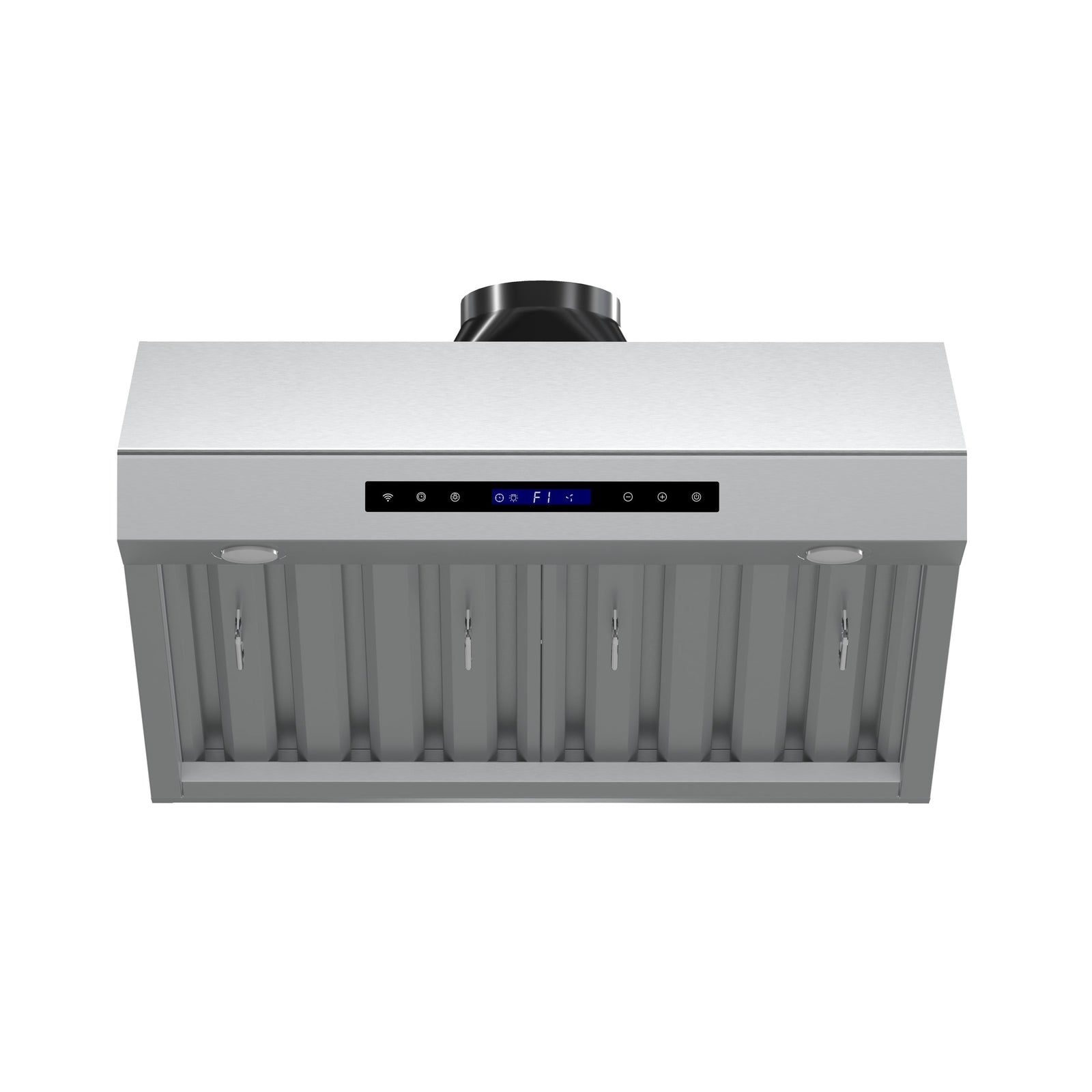 Forno Palazzo 30-Inch Wall Mounted Range Hood, Stainless Steel, Heavy Duty Baffle Filters, Remote Control - FRHWM5030-30