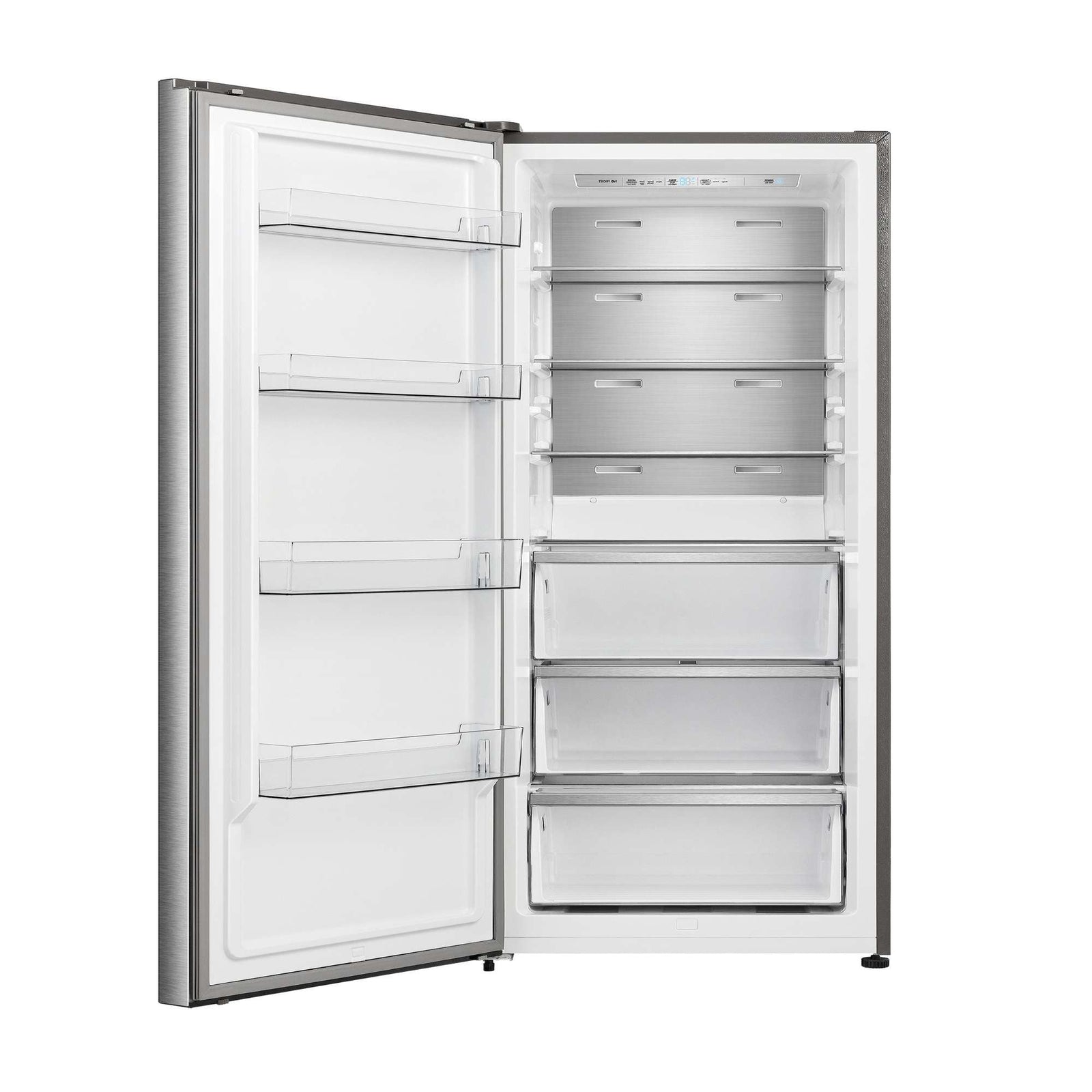 Forno Maderno 28" Left Swing Convertible Freestanding Refrigerator/Freezer in Stainless Steel 13.6 cu.ft. - FFFFD1722-28LS