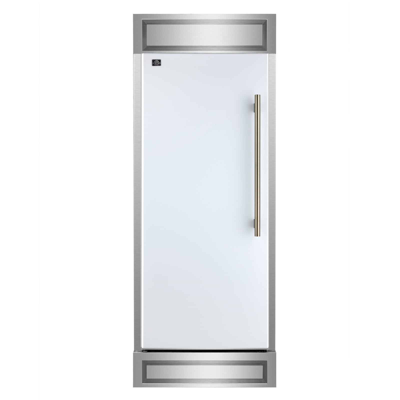 Forno Maderno 28-Inch Built-In Convertible Refrigerator, 13.6 cu.ft, Left Swing, Decorative Grill, ENERGY STAR Certified - FFFFD1722-32LMG-WHT