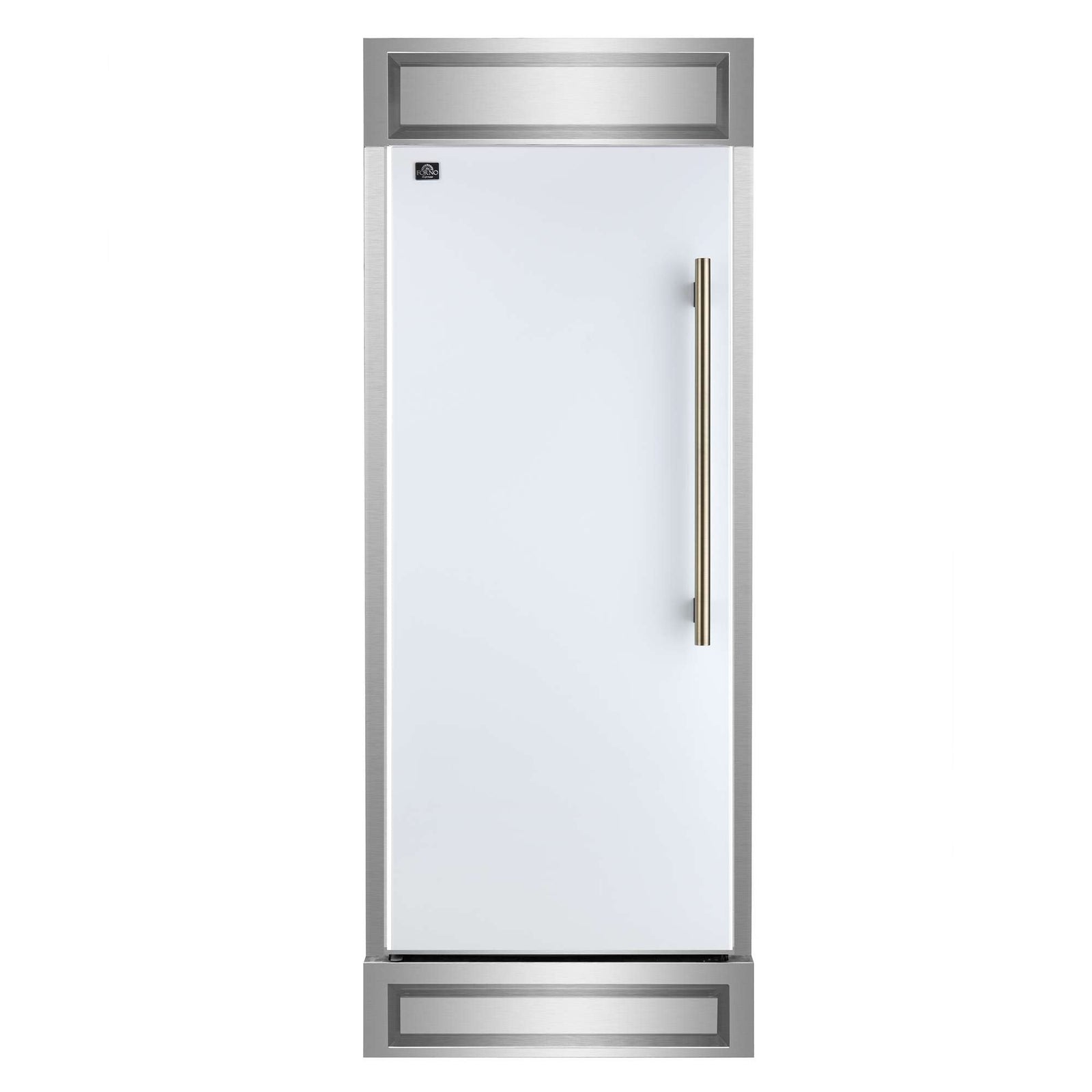 Forno Maderno 28-Inch Built-In Convertible Refrigerator, 13.6 cu.ft, Left Swing, Decorative Grill, ENERGY STAR Certified - FFFFD1722-32LMG-WHT