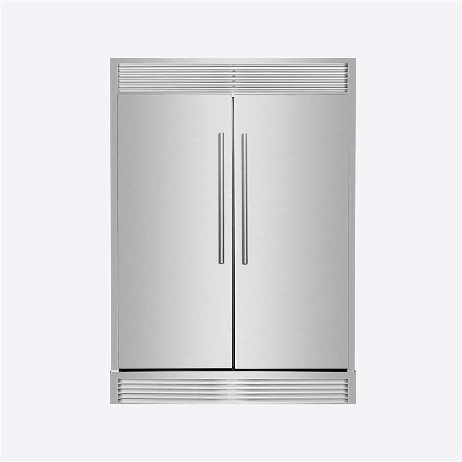 Forno Maderno 2-28-Inch Wide Convertible Refrigerator/Freezer, Decorative Trim, 27.2 cu.ft, 84-Inch High, ENERGY STAR Certified - FFFFD1722-60SG