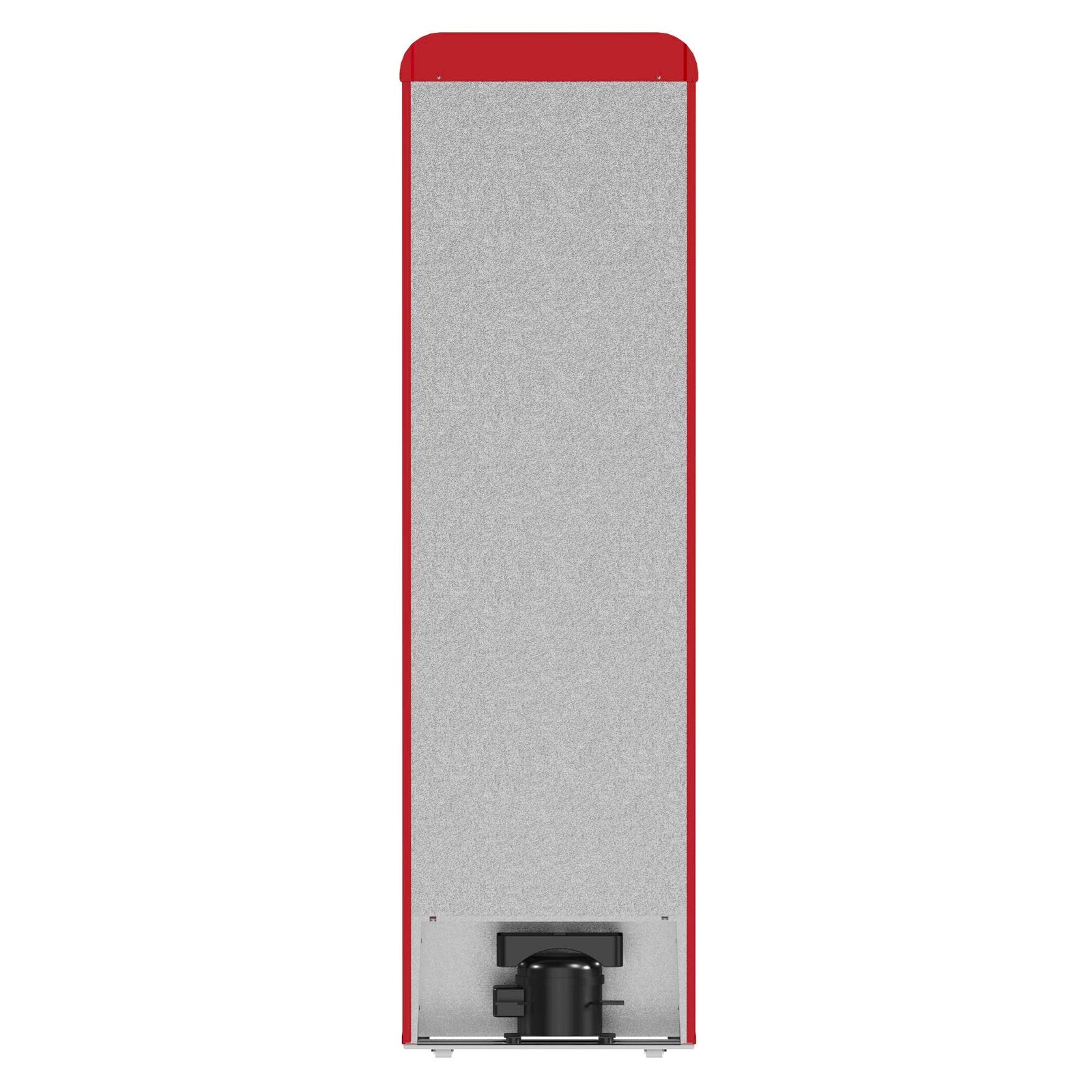 Forno Storico 22-Inch Retro bottom freezer Fridge in Red, 9 cu.ft, silver handle - FFFFD1745-22RED