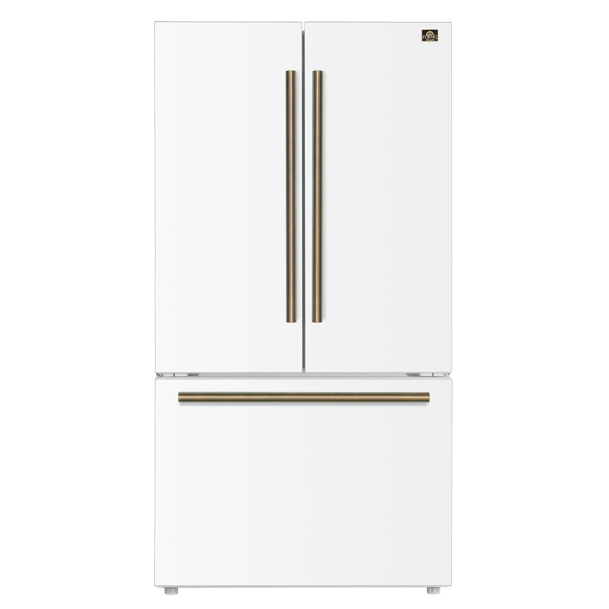 Forno Fiorano 36-inch French door refrigerator in white FFFFD1888-36WHT