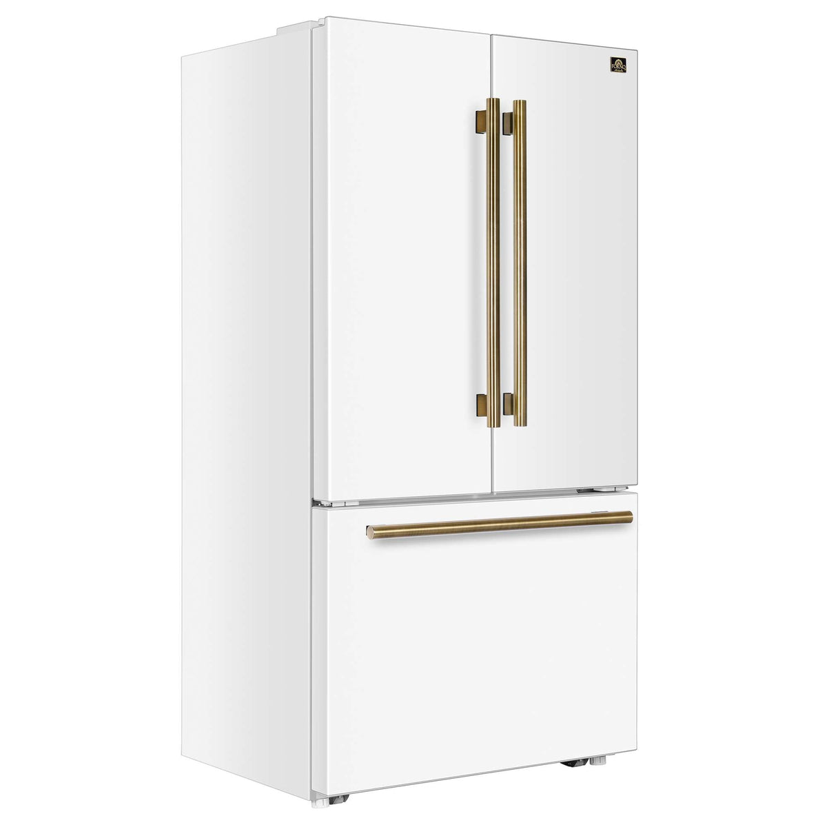 Forno Fiorano 36-inch French door refrigerator in white FFFFD1888-36WHT