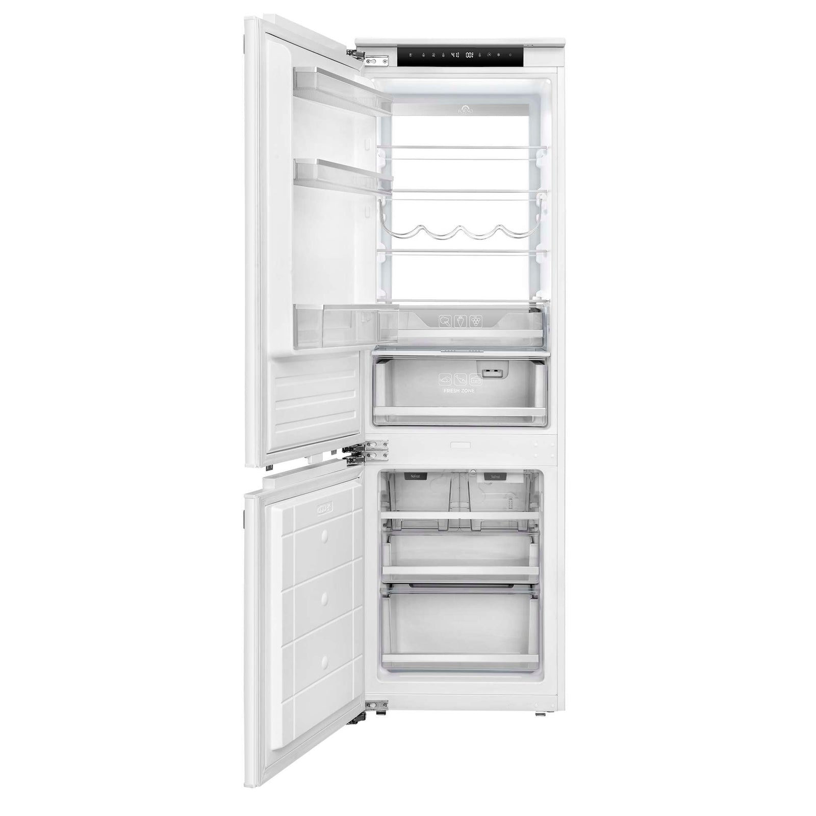Forno Rivestito 22 Inch Panel Ready Bottom Freezer Refrigerator, 8.3 cu. ft., Ice Maker, Total No Frost, Fast Cool & Fast Freeze - FFRBI1704-21