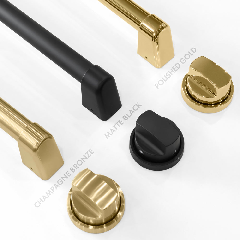 ZLINE Autograph Edition Paramount 48-inch range in satin stainless steel and matte black accents SINRSZ-48-MB, view 6