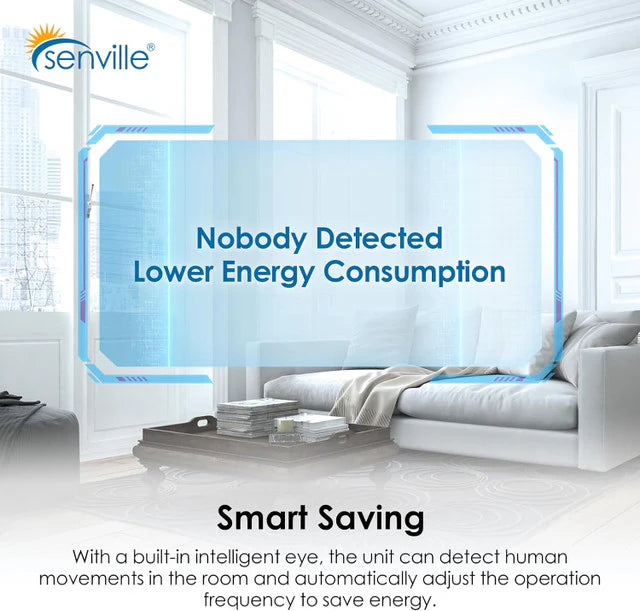 Senville AURA 18,000 BTU (6K + 6K) 25 SEER2 Dual Zone Mini Split Air Conditioner - 230V
