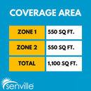 Senville AURA 18,000 BTU (12K + 12K) Dual Zone Mini Split Air Conditioner - 230V